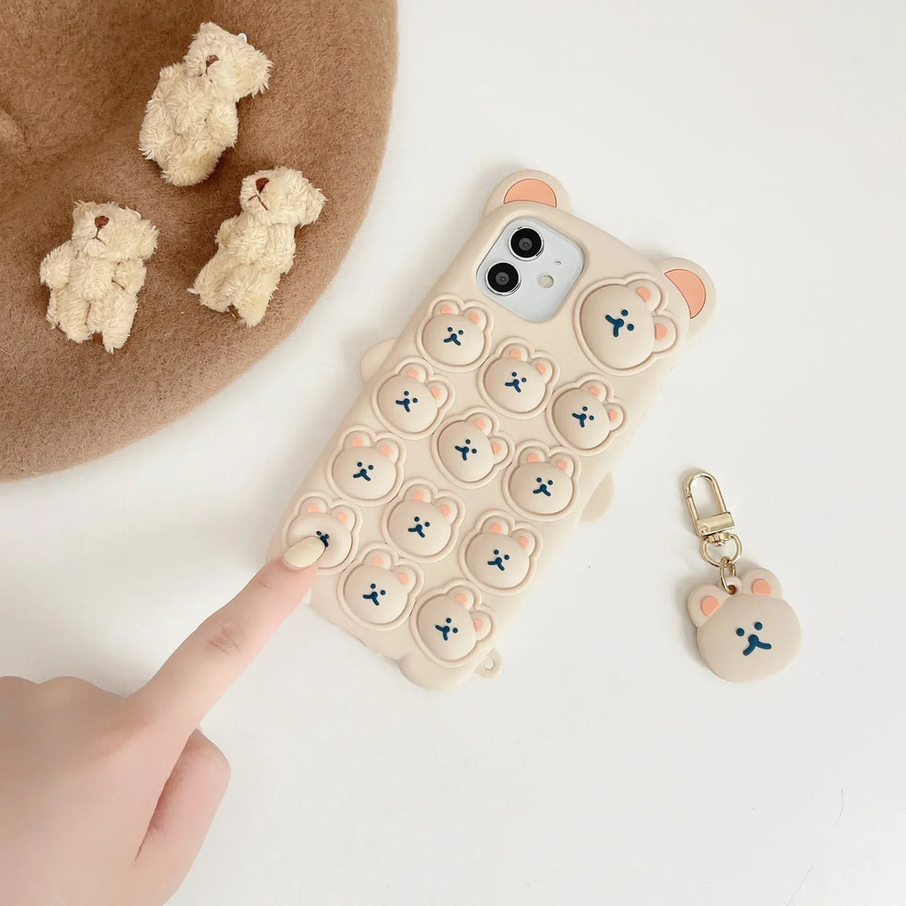 Press Bear iPhone Case - Viexta