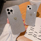 Glitter Plated Love iPhone Case - Viexta