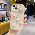 sliding-window-cartoon-three-dimensional-duck-iphone-cover - Viexta