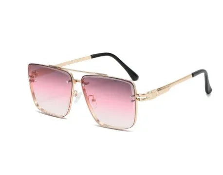 Metal Double Beam Sunglasses - Viexta