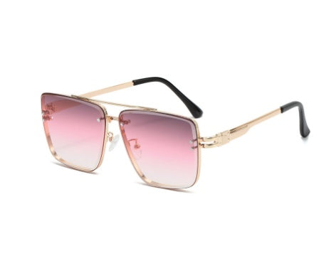 Metal Double Beam  Sunglasses