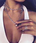 Multi-layer Irregular Necklace