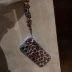 Retro Blue And Brown Leopard-Print iPhone Case - Viexta