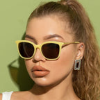 Metal Hollow Vintage Sunglasses - Viexta