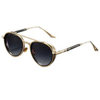 Oval Sunglasses Retro Double Beam Fashion Glasses - Viexta