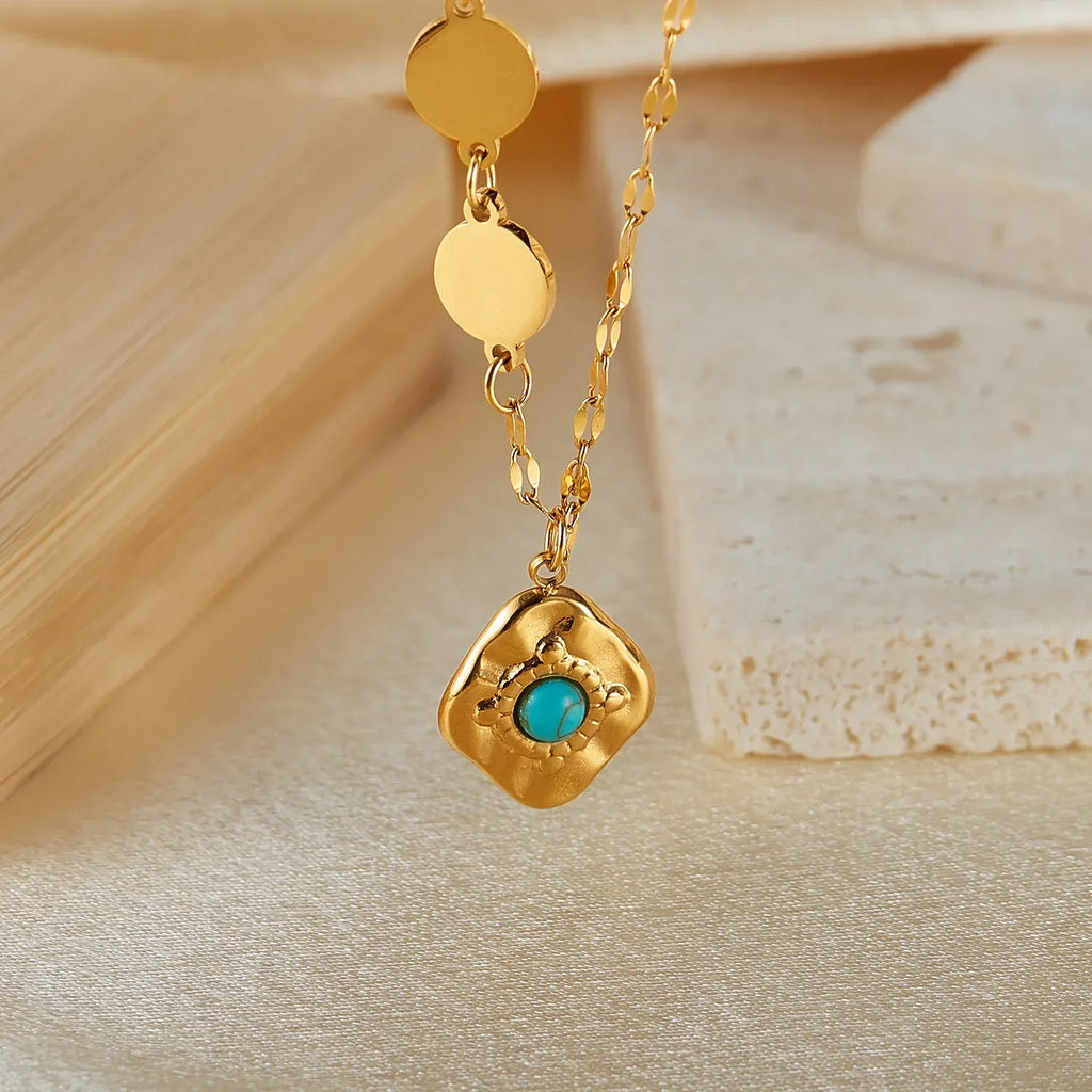 Retro Stainless Steel Pendant Necklace - Viexta