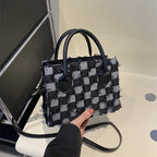 Plaid New Korean Style Bag - Viexta