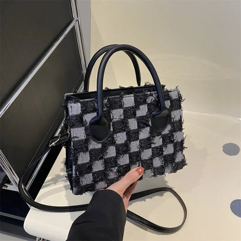 Plaid New Korean Style Bag - Viexta