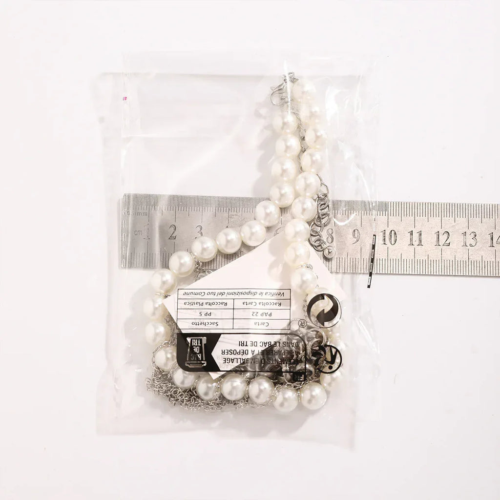 pearl-tassel-double-layer-retro-necklace - Viexta