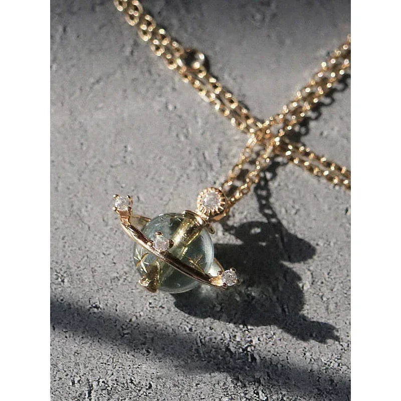 Exquisite Saturn Ornament Clavicle Chain - Viexta