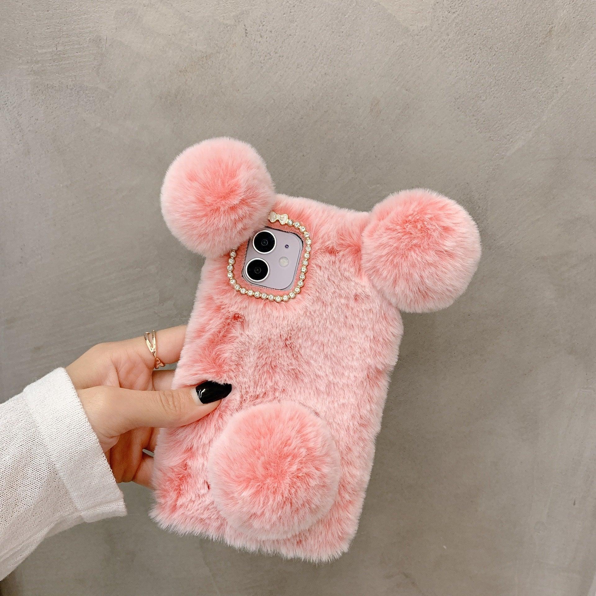 Cute Plush Panda Thermal iPhone Case - Viexta