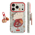 Christmas Stocking Shaker Stand iPhone Case