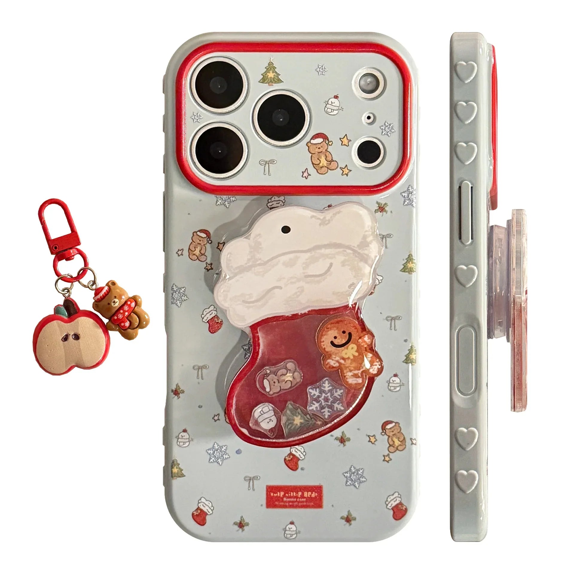 Christmas Stocking Shaker Stand iPhone Case