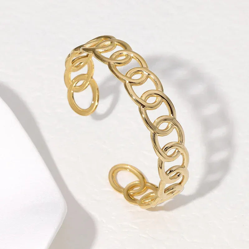 stainless-steel-open-ended-bracelet - Viexta