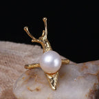 Snail Freshwater Pearl Ring - Viexta