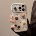 Ink-splashed 3D Coffee Bear iPhone Case
