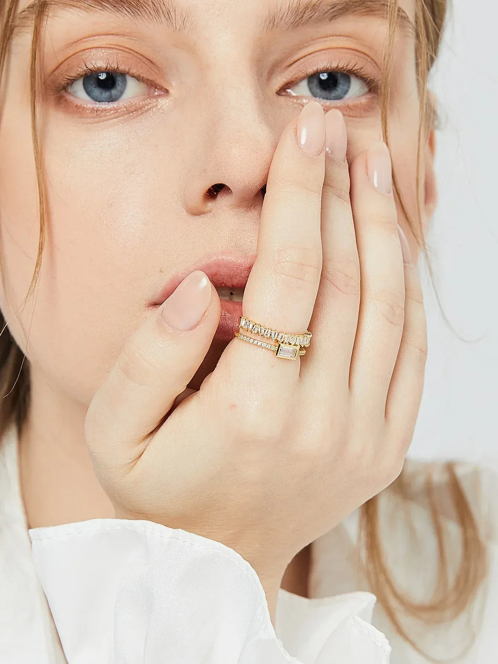 Women's Irregular Double-layer Ring - Viexta
