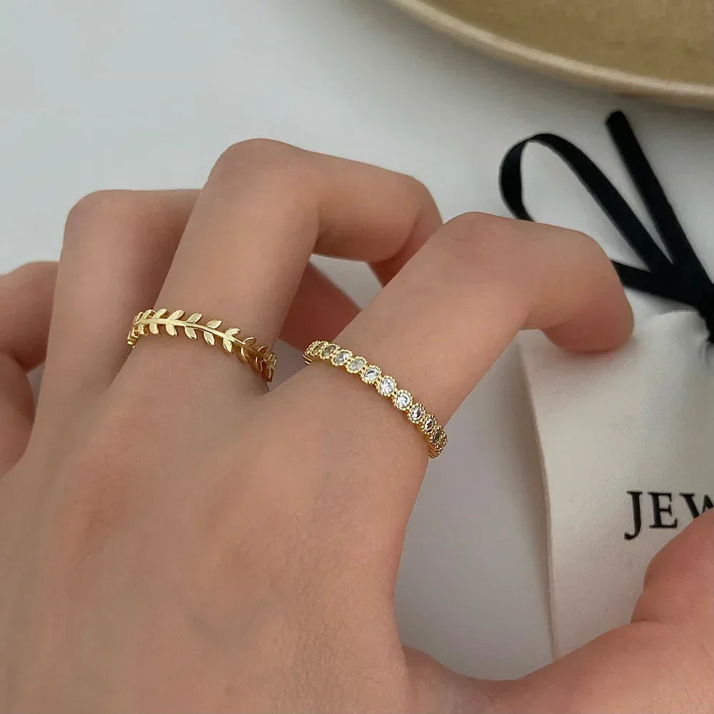 Women's Open-end Zircon Ring - Viexta