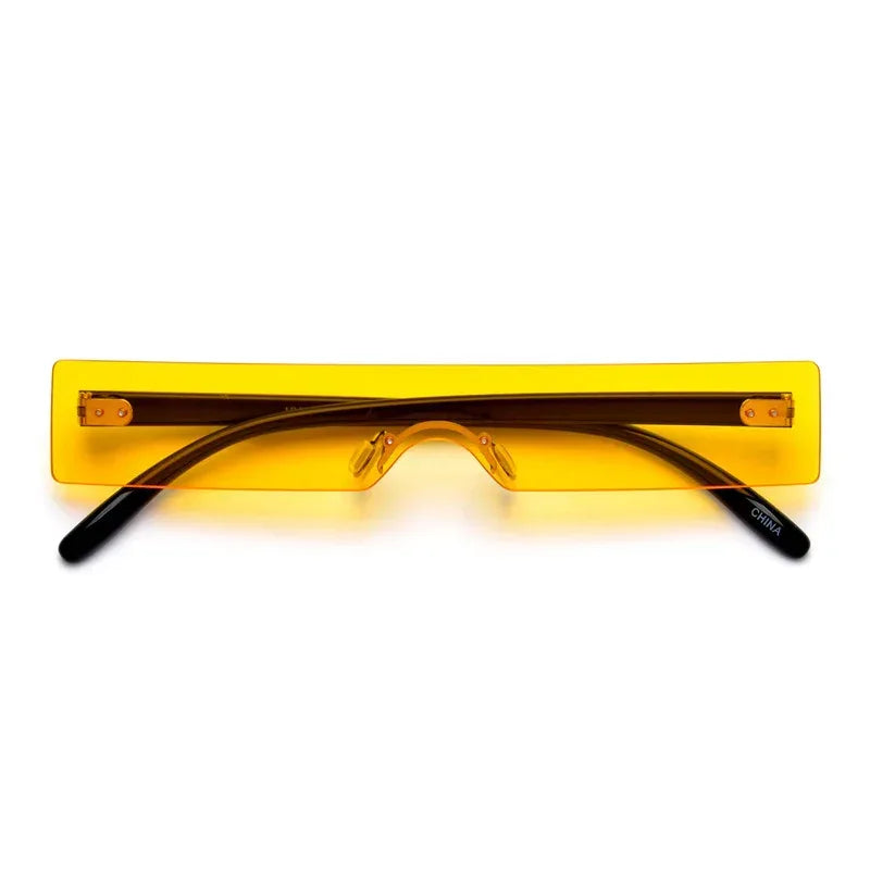 Fashion One-piece Square Rimless Sunglasses - Viexta