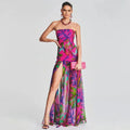 Tube Top Split Dress - Viexta