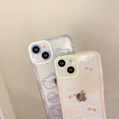 Transparent Cartoon iPhone case