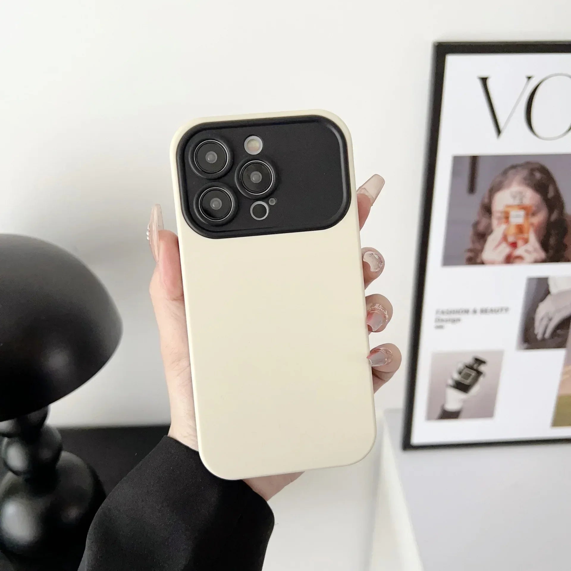 Simple Contrast Color Business Large Window iPhone Case - Viexta