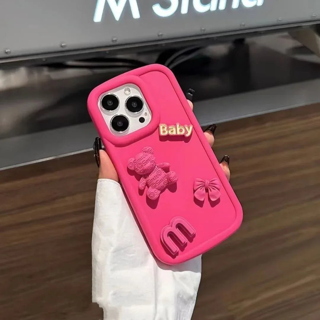 Three-dimensional Bear Machine iPhone Case - Viexta