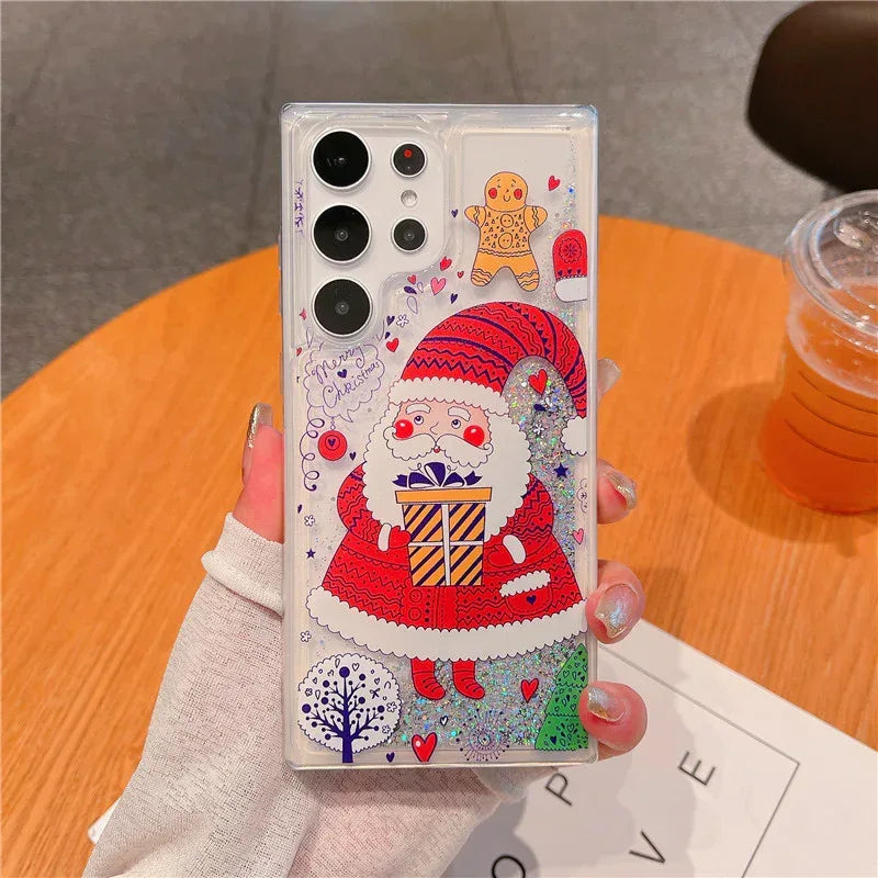 Christmas Quicksand Phone Case - Viexta