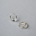 Sleek Trendy Metal Irregular U-shaped Earrings - Viexta