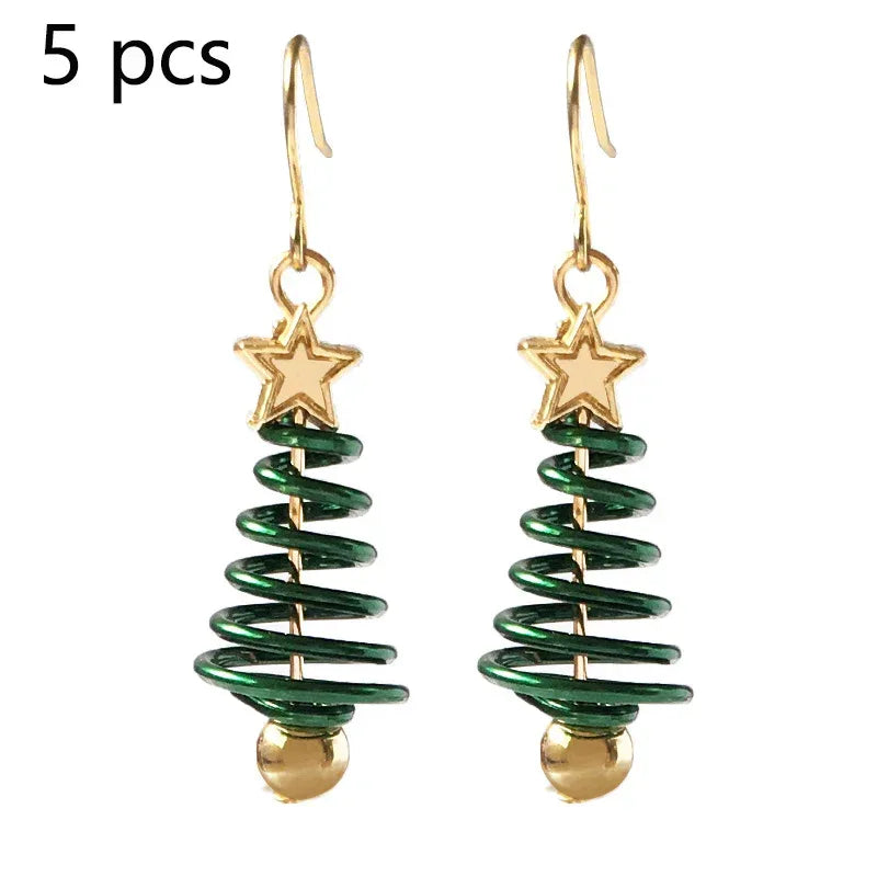 Christmas Earrings Tree Star DIY Earrings - Viexta