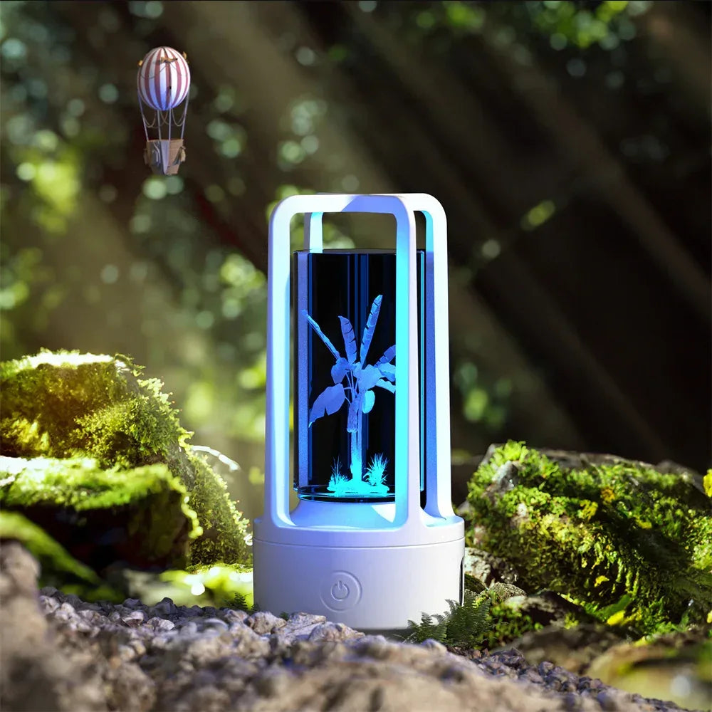 Creative 2 In 1 Audio Acrylic Crystal Lamp - Viexta