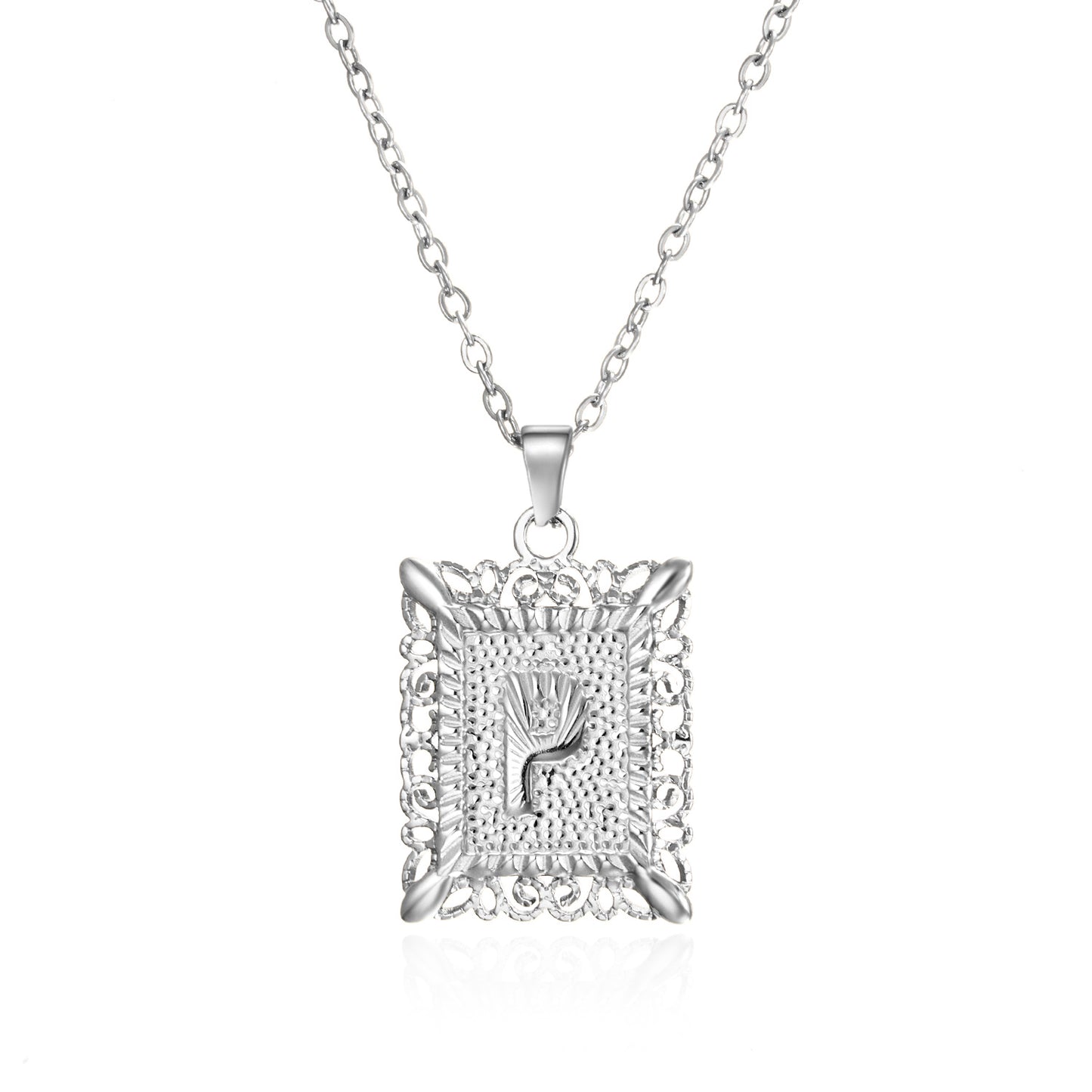 Stainless Steel Initial Necklace