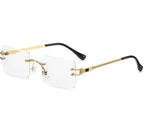 Crystal Faceted Small Square Sunglasses - Viexta