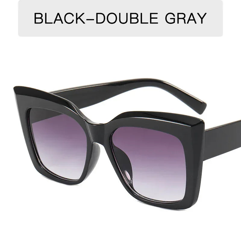 Women's Fashion Large Frame Cat Eye Sunglasses - Viexta