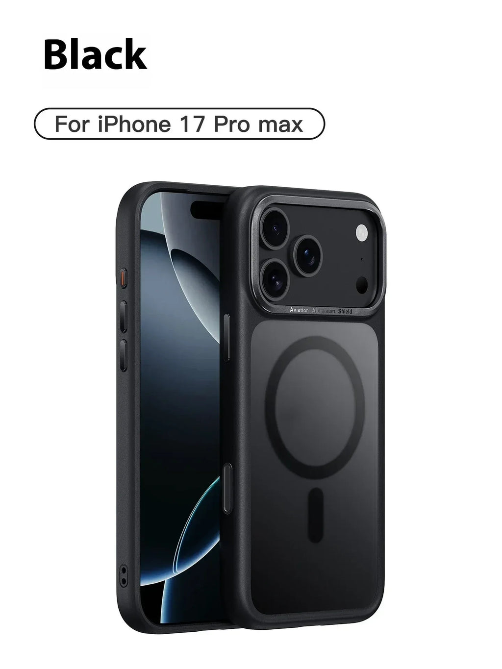 Frosted Magnetic Button Anti-fall Shell iPhone Case - Viexta