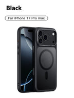 Frosted Magnetic Button Anti-fall Shell iPhone Case