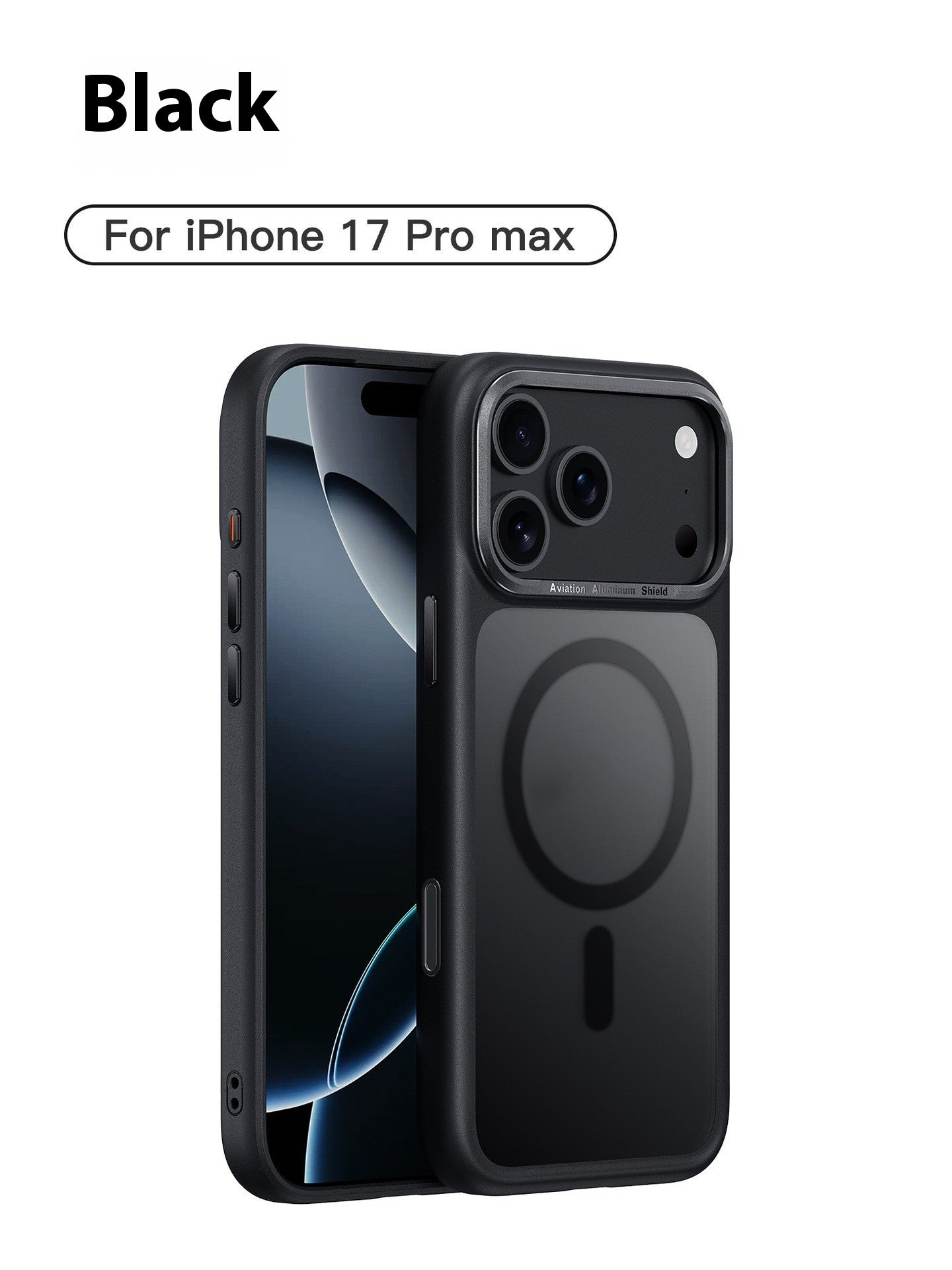 Frosted Magnetic Button Anti-fall Shell iPhone Case