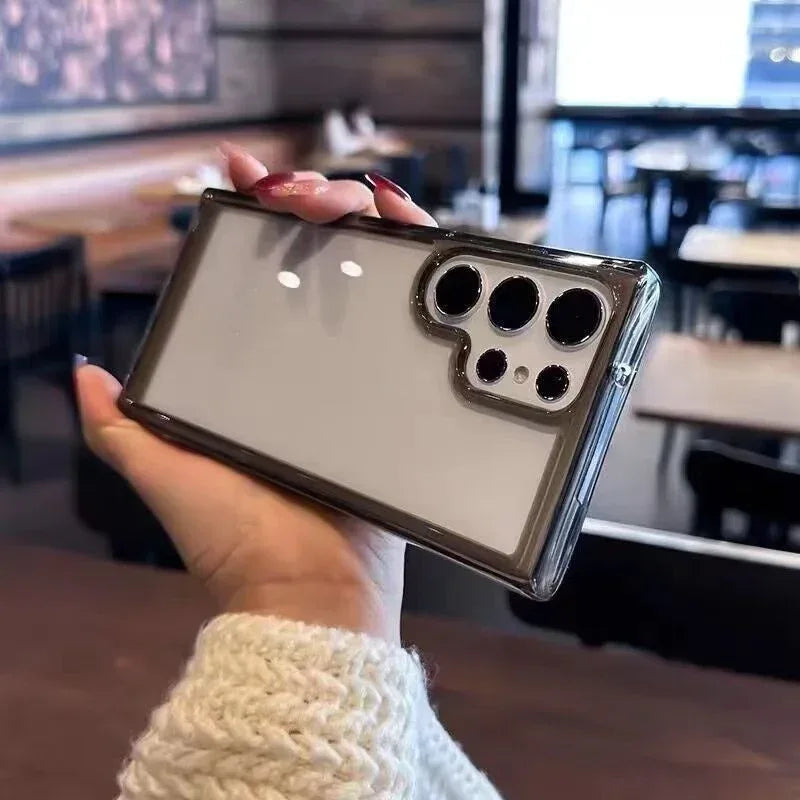 Transparent Acrylic Space Shell Samsung Phone case - Viexta