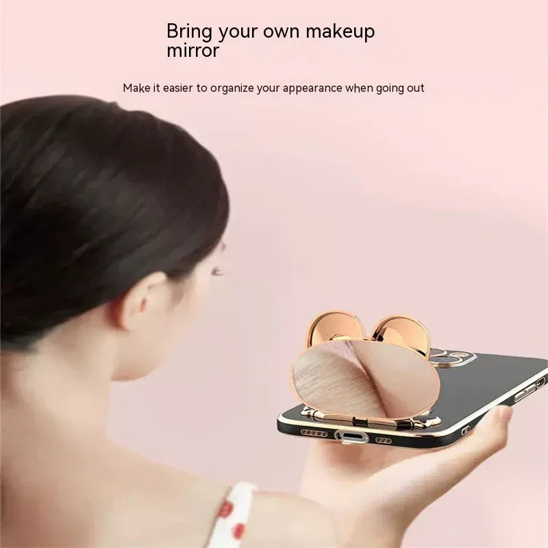 Rabbit Makeup Mirror 6D Samsung Phone Case - Viexta