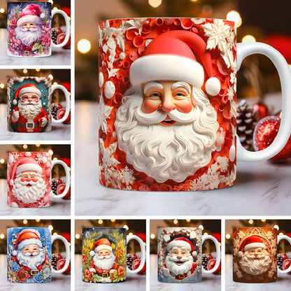 Creative 3D Christmas Ceramic Mug