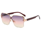 Minimalist Light Luxury Half Frame Sunglasses - Viexta