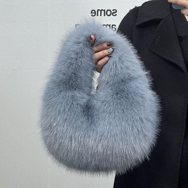 Portable Fur Bag Fall Winter Popular High-grade Niche - Viexta
