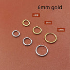 Rounded Edge Zircon Earrings - Viexta