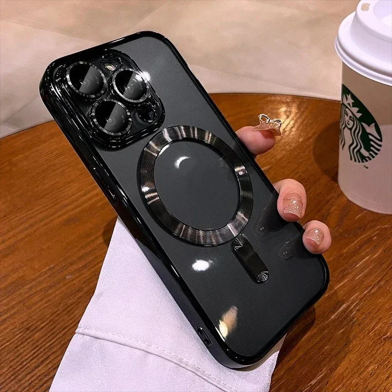 Magnetic Transparent iPhone case With Lens Protector - Viexta