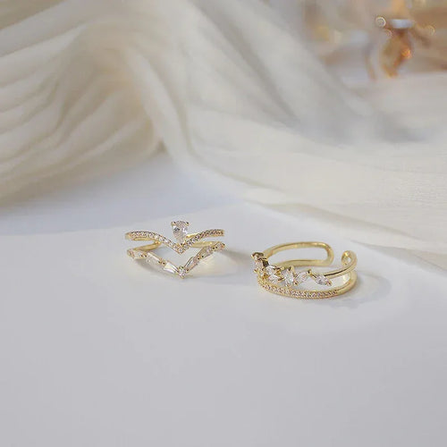 2piece Princess Vintage Niche Ring - Viexta