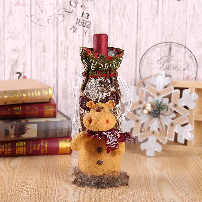 christmas-decorations-christmas-wine-bottle-socks - Viexta