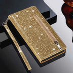 Zipper Shiny Leather iPhone Case - Viexta