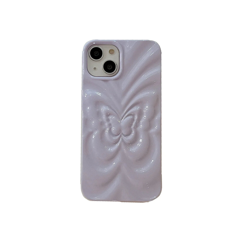 Solid Color Three-dimensional Butterfly Phone Case - Viexta
