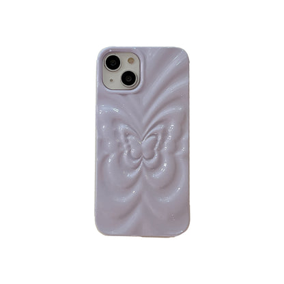 Solid Color Three-dimensional Butterfly Phone Case