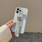 Solid Color Wrist Strap Bracket iPhone Case - Viexta